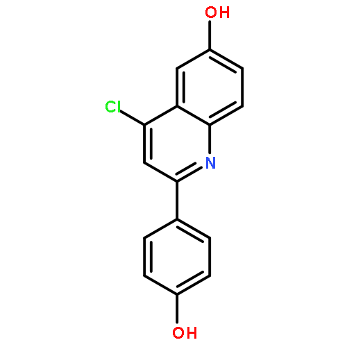 6-Quinolinol, 4-chloro-2-(4-hydroxyphenyl)-