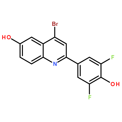 6-Quinolinol, 4-bromo-2-(3,5-difluoro-4-hydroxyphenyl)-