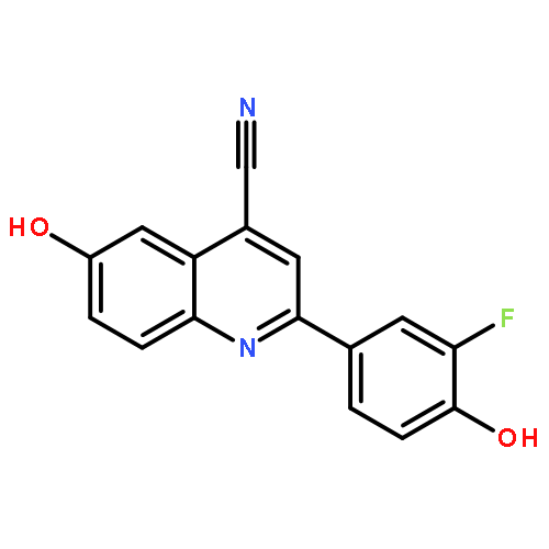 4-Quinolinecarbonitrile, 2-(3-fluoro-4-hydroxyphenyl)-6-hydroxy-