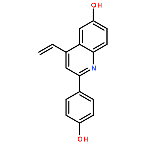 6-Quinolinol, 4-ethenyl-2-(4-hydroxyphenyl)-