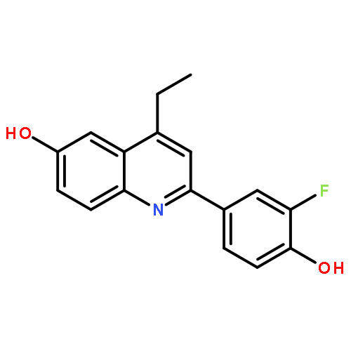 6-Quinolinol, 4-ethyl-2-(3-fluoro-4-hydroxyphenyl)-