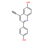 6-Quinolinol, 4-ethynyl-2-(4-hydroxyphenyl)-