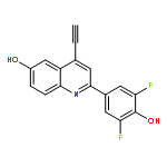 6-Quinolinol, 2-(3,5-difluoro-4-hydroxyphenyl)-4-ethynyl-