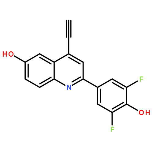 6-Quinolinol, 2-(3,5-difluoro-4-hydroxyphenyl)-4-ethynyl-