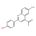 Ethanone, 1-[6-hydroxy-2-(4-hydroxyphenyl)-4-quinolinyl]-