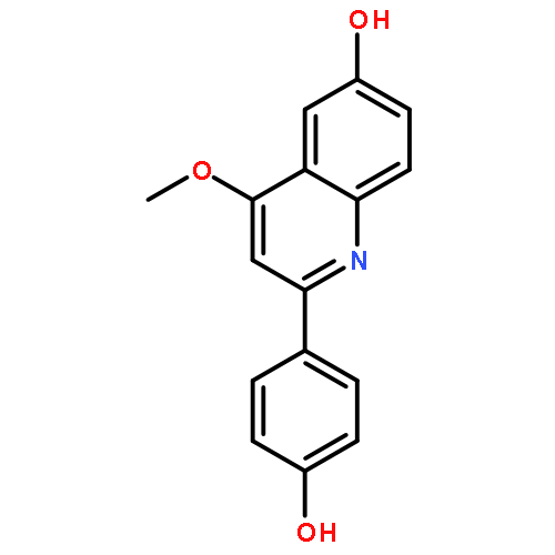 6-Quinolinol, 2-(4-hydroxyphenyl)-4-methoxy-