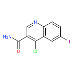 3-Quinolinecarboxamide, 4-chloro-6-iodo-