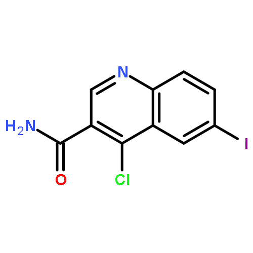 3-Quinolinecarboxamide, 4-chloro-6-iodo-