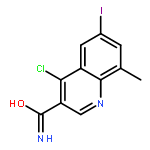 4-chloro-6-iodo-8-methyl-quinoline-3-carboxamide