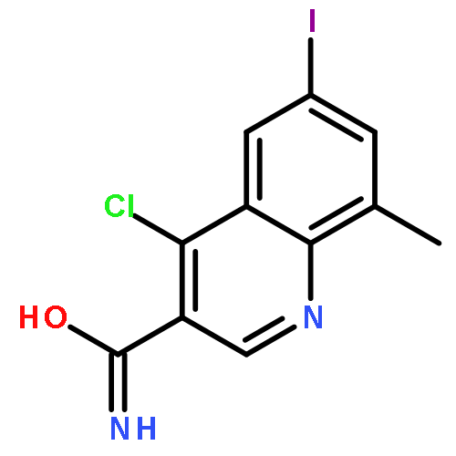 4-chloro-6-iodo-8-methyl-quinoline-3-carboxamide