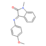 2H-Indol-2-one, 1,3-dihydro-3-[(4-methoxyphenyl)imino]-1-methyl-