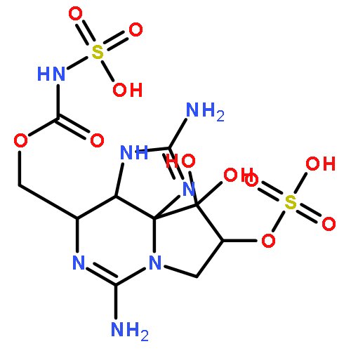 ({[(3aS,4R,9R)-2,6-diamino-10,10-dihydroxy-9-(sulfooxy)-3a,4,9,10-tetrahydro-3H,8H-pyrrolo[1,2-c]purin-4-yl]methoxy}carbonyl)sulfamic acid