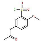 Benzenesulfonylchloride, 2-methoxy-5-(2-oxopropyl)-