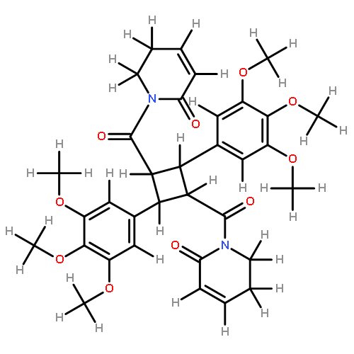 1,1'-[[(1alpha,2alpha,3beta,4beta)-2,4-bis(3,4,5-trimethoxyphenyl)cyclobutane-1,3-diyl]dicarbonyl]bis[5,6-dihydropyridin-2(1H)-one]