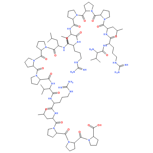 L-Proline,L-valyl-L-arginyl-L-leucyl-L-prolyl-L-prolyl-L-prolyl-L-valyl-L-arginyl-L-leucyl-L-prolyl-L-prolyl-L-prolyl-L-valyl-L-arginyl-L-leucyl-L-prolyl-L-prolyl-