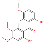 9H-Xanthen-9-one, 1,8-dihydroxy-3,4,5-trimethoxy-