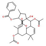 (1S,2S,3aR,4S,5S,9R,11R,12Z,13aS)-4,9,11-tris(acetyloxy)-3a-hydroxy-2,5,8,8,12-pentamethyl-2,3,3a,4,5,8,9,10,11,13a-decahydro-1H-cyclopenta[12]annulen-1-yl benzoate