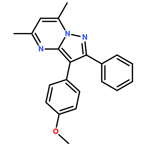 PYRAZOLO[1,5-A]PYRIMIDINE, 3-(4-METHOXYPHENYL)-5,7-DIMETHYL-2-PHENYL-