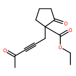 Cyclopentanecarboxylic acid, 2-oxo-1-(4-oxo-2-pentynyl)-, ethyl ester