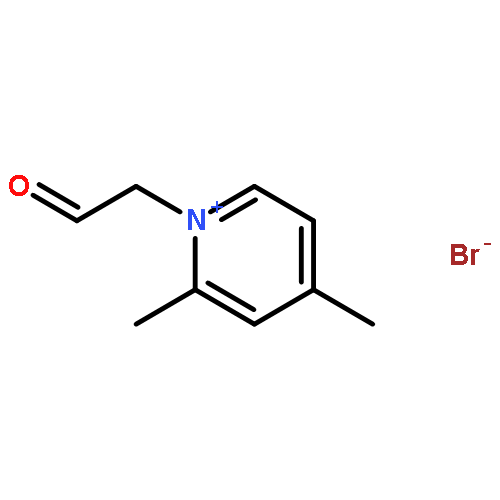 Pyridinium, 2,4-dimethyl-1-(2-oxoethyl)-, bromide