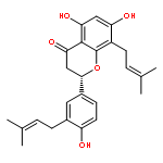 4H-1-Benzopyran-4-one,2,3-dihydro-5,7-dihydroxy-2-[4-hydroxy-3-(3-methyl-2-buten-1-yl)phenyl]-8-(3-methyl-2-buten-1-yl)-,(2S)-