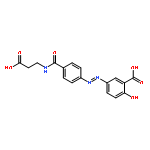 (E)-5-((4-((2-Carboxyethyl)carbamoyl)phenyl)diazenyl)-2-hydroxybenzoic acid