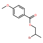 Benzoic acid, 4-methoxy-, 2-bromopropyl ester