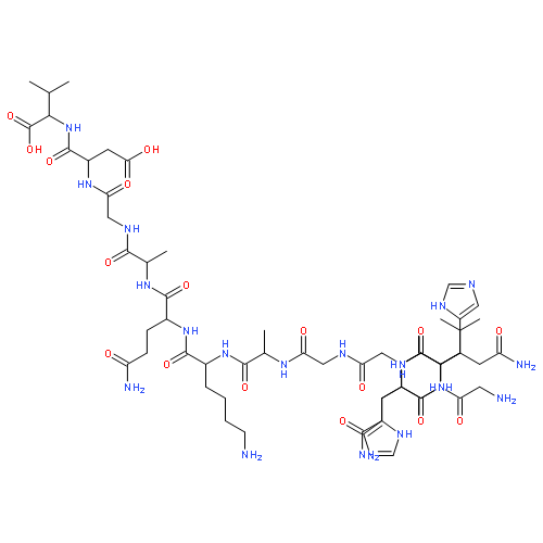 L-Valine,glycyl-L-glutaminyl-L-glutaminyl-L-histidyl-L-histidyl-L-leucylglycylglycyl-L-alanyl-L-lysyl-L-glutaminyl-L-alanylglycyl-L-a-aspartyl-