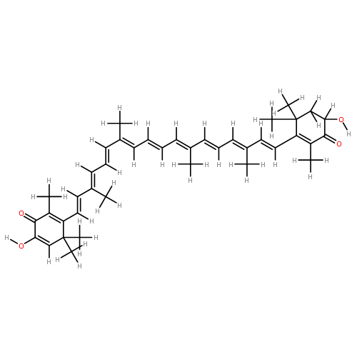 2,3-Didehydro-3,3'-dihydroxy-beta,beta-carotene-4,4'-doone-(S)-form