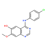 6-QUINAZOLINOL, 4-[(4-CHLOROPHENYL)AMINO]-7-METHOXY-