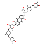 2-Anthracenebutanoicacid,6-[2,6-dideoxy-4-O-[(2S,5S,6S)-5-[[(2R,6S)-5,6-dihydro-6-methyl-5-oxo-2H-pyran-2-yl]oxy]tetrahydro-6-methyl-2H-pyran-2-yl]-b-D-arabino-hexopyranosyl]-b-[[(2S,5S,6S)-5-[[(2R,6S)-5,6-dihydro-6-methyl-5-oxo-2H-pyran-2-yl]oxy]tetrahydro-6-methyl-2H-pyran-2-yl]oxy]-9,10-dihydro-1,5-dihydroxy-b-methyl-9,10-dioxo-, (bR)-