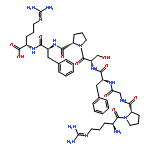 Bradykinin,3-de-L-proline-