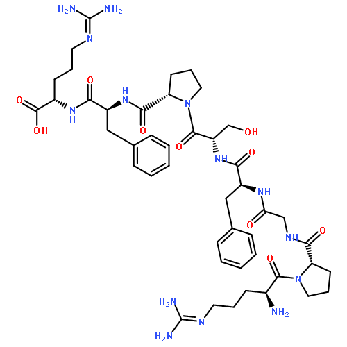 Bradykinin,3-de-L-proline-