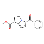 1H-Pyrrolizine-1-carboxylic acid, 5-benzoyl-2,3-dihydro-, methyl ester