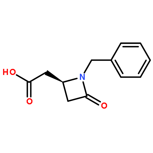 2-AZETIDINEACETIC ACID, 4-OXO-1-(PHENYLMETHYL)-, (S)-