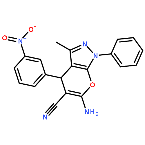 Pyrano[2,3-c]pyrazole-5-carbonitrile,6-amino-1,4-dihydro-3-methyl-4-(3-nitrophenyl)-1-phenyl-