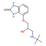 2H-Benzimidazol-2-one,4-[3-[(1,1-dimethylethyl)amino]-2-hydroxypropoxy]-1,3-dihydro-