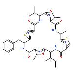 11-benzyl-4-(butan-2-yl)-7,21,25-trimethyl-18-(propan-2-yl)-6,20-dioxa-13,27-dithia-3,10,17,24,29,30,31,32-octaazapentacyclo[24.2.1.1~5,8~.1~12,15~.1~19,22~]dotriaconta-1(28),5(32),12(31),14,19(30),26(29)-hexaene-2,9,16,23-tetrone