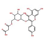 3-((6-(5,7-dihydroxy-2-(4-hydroxyphenyl)-4-oxo-4H-chromen-3-yloxy)-3,4,5-trihydroxytetrahydro-2H-pyran-2-yl)methoxy)-3-oxopropanoic acid