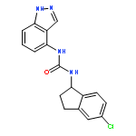 Urea, N-(5-chloro-2,3-dihydro-1H-inden-1-yl)-N'-1H-indazol-4-yl-