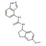 Urea, N-(2,3-dihydro-5-methoxy-1H-inden-1-yl)-N'-1H-indazol-4-yl-