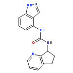 Urea, N-(6,7-dihydro-5H-cyclopenta[b]pyridin-7-yl)-N'-1H-indazol-4-yl-