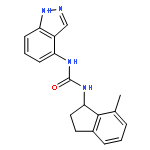 Urea, N-(2,3-dihydro-7-methyl-1H-inden-1-yl)-N'-1H-indazol-4-yl-