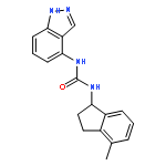 Urea, N-(2,3-dihydro-4-methyl-1H-inden-1-yl)-N'-1H-indazol-4-yl-