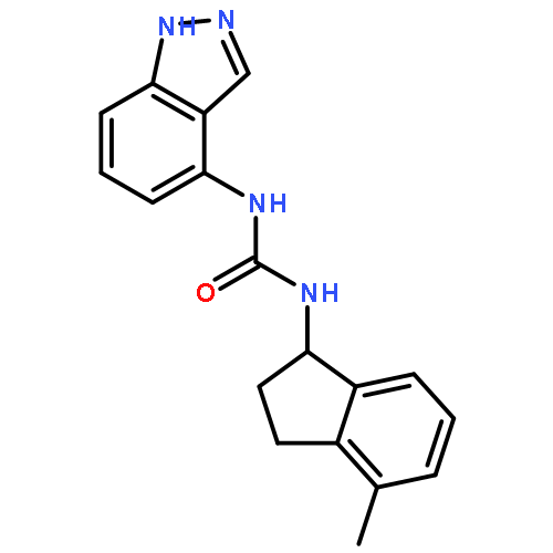 Urea, N-(2,3-dihydro-4-methyl-1H-inden-1-yl)-N'-1H-indazol-4-yl-