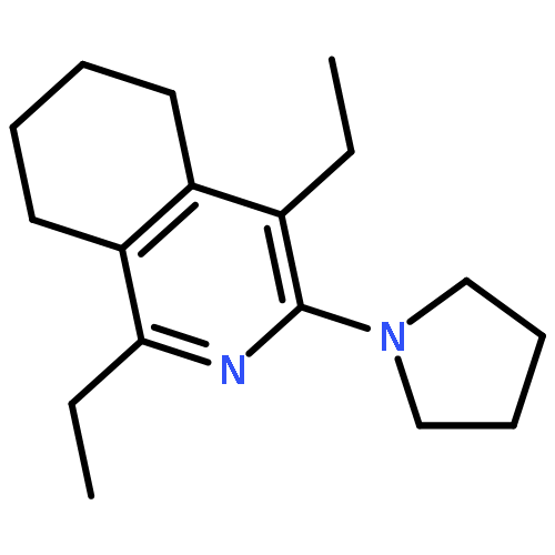 ISOQUINOLINE, 1,4-DIETHYL-5,6,7,8-TETRAHYDRO-3-(1-PYRROLIDINYL)-