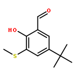 Benzaldehyde, 5-(1,1-dimethylethyl)-2-hydroxy-3-(methylthio)-