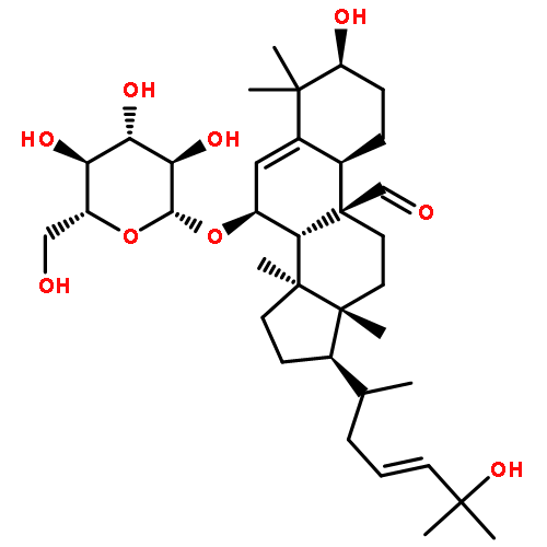 (3beta,7beta,9beta,10alpha,17beta)-7-(beta-D-glucopyranosyloxy)-3-hydroxy-17-[(3E)-5-hydroxy-1,5-dimethylhex-3-en-1-yl]-4,4,14-trimethylestr-5-ene-9-carboxaldehyde