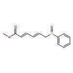 2,4-Hexadienoic acid, 6-(phenylsulfinyl)-, methyl ester, (2E,4E)-