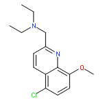 2-Quinolinemethanamine, 5-chloro-N,N-diethyl-8-methoxy-